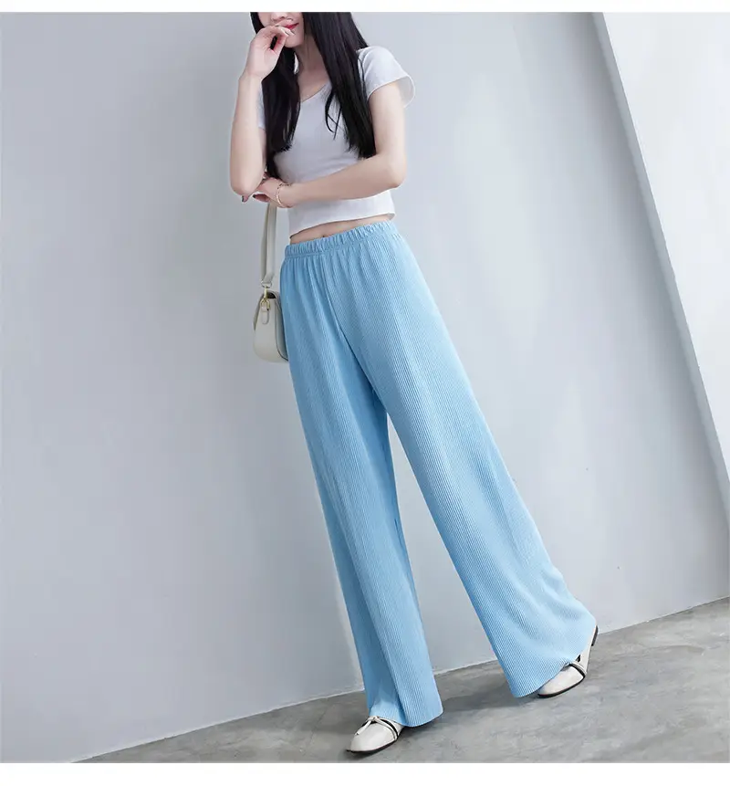 Purple Loose Women's Wide Leg Pants Casual Korean Style — feature 19