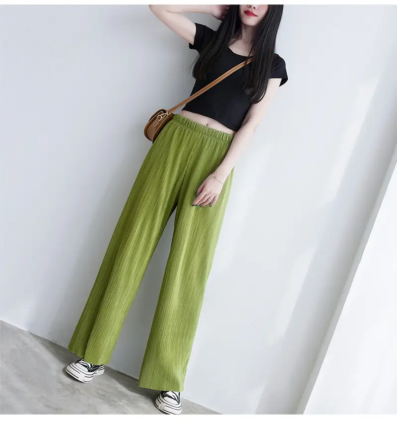 Purple Loose Women's Wide Leg Pants Casual Korean Style — feature 27