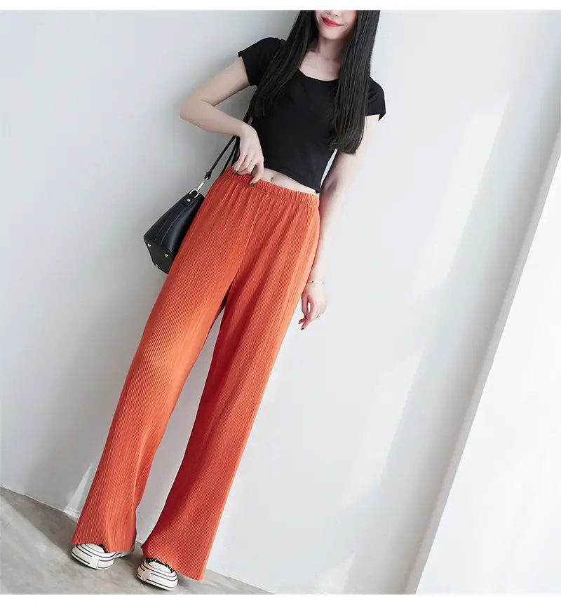 Purple Loose Women's Wide Leg Pants Casual Korean Style — feature 30