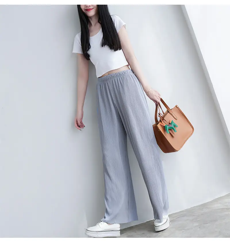 Purple Loose Women's Wide Leg Pants Casual Korean Style — feature 39