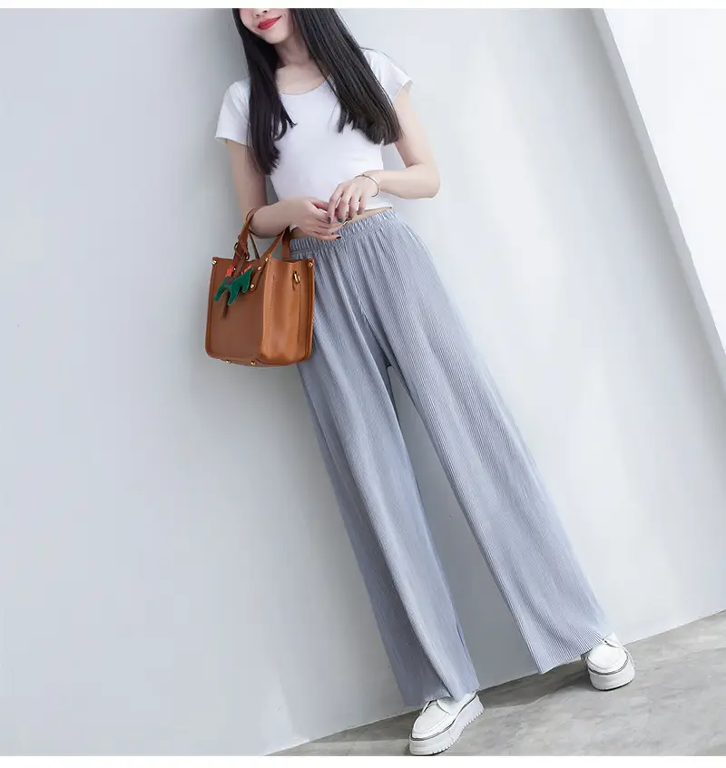 Purple Loose Women's Wide Leg Pants Casual Korean Style — feature 42