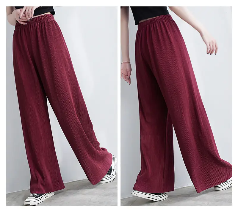 Purple Loose Women's Wide Leg Pants Casual Korean Style — feature 44