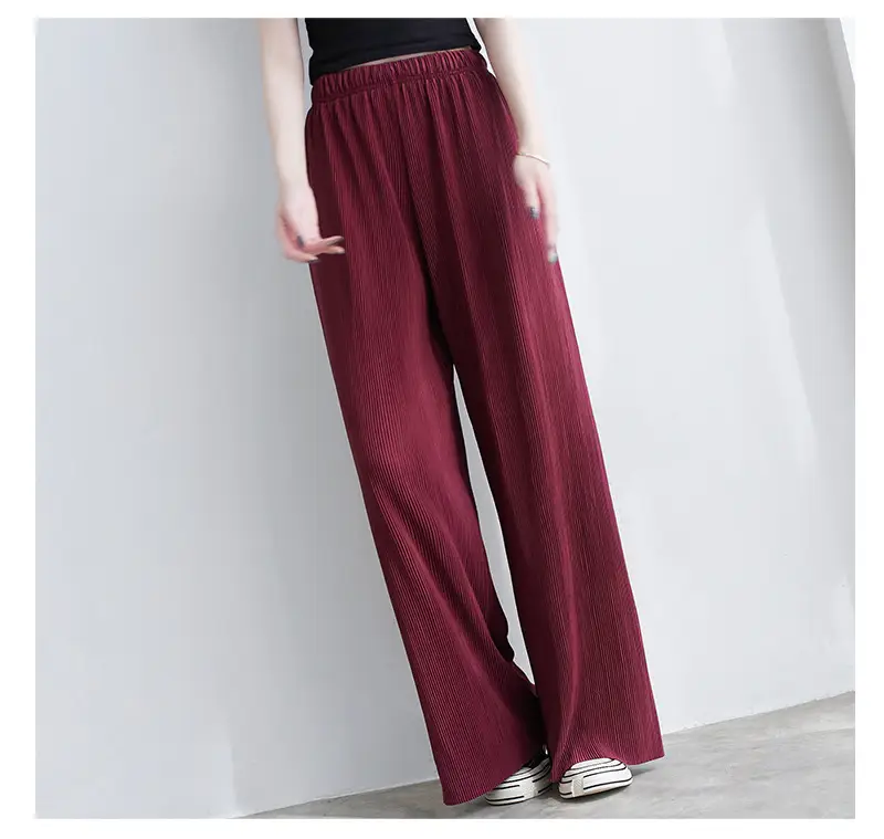 Purple Loose Women's Wide Leg Pants Casual Korean Style — feature 45