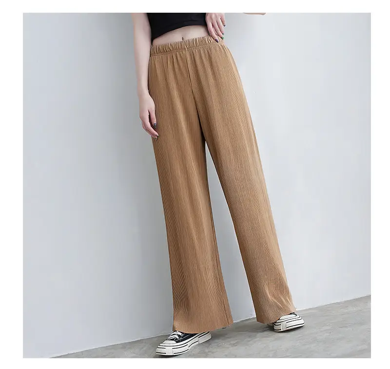 Purple Loose Women's Wide Leg Pants Casual Korean Style — feature 50