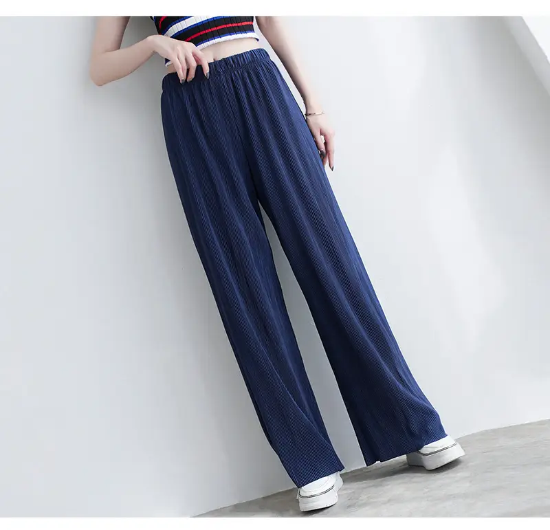 Purple Loose Women's Wide Leg Pants Casual Korean Style — feature 54