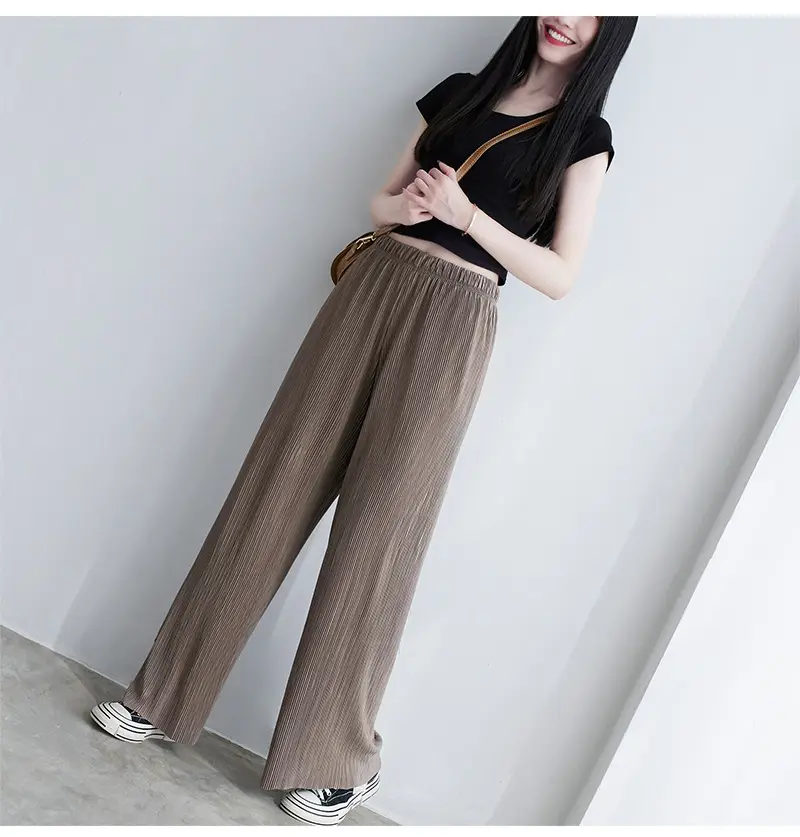 Purple Loose Women's Wide Leg Pants Casual Korean Style — feature 55