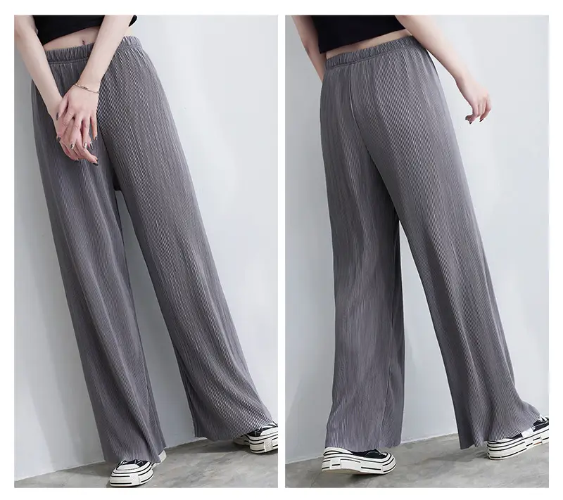 Purple Loose Women's Wide Leg Pants Casual Korean Style — feature 61