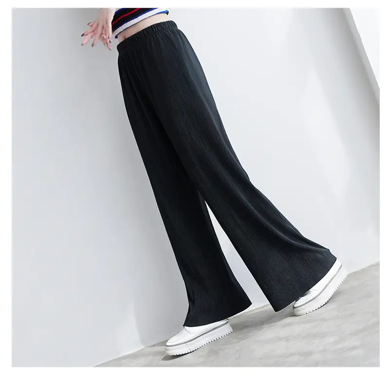 Purple Loose Women's Wide Leg Pants Casual Korean Style — feature 66