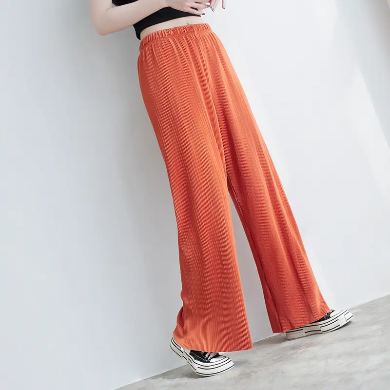 Purple Loose Women's Wide Leg Pants Casual Korean Style - Image 11