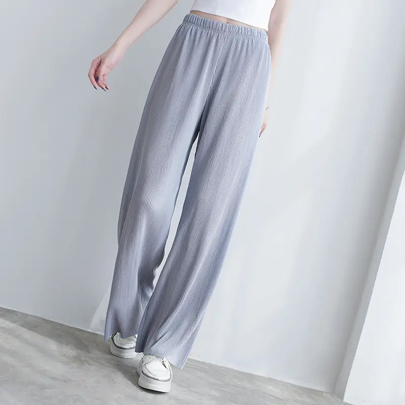 Purple Loose Women's Wide Leg Pants Casual Korean Style - Image 8
