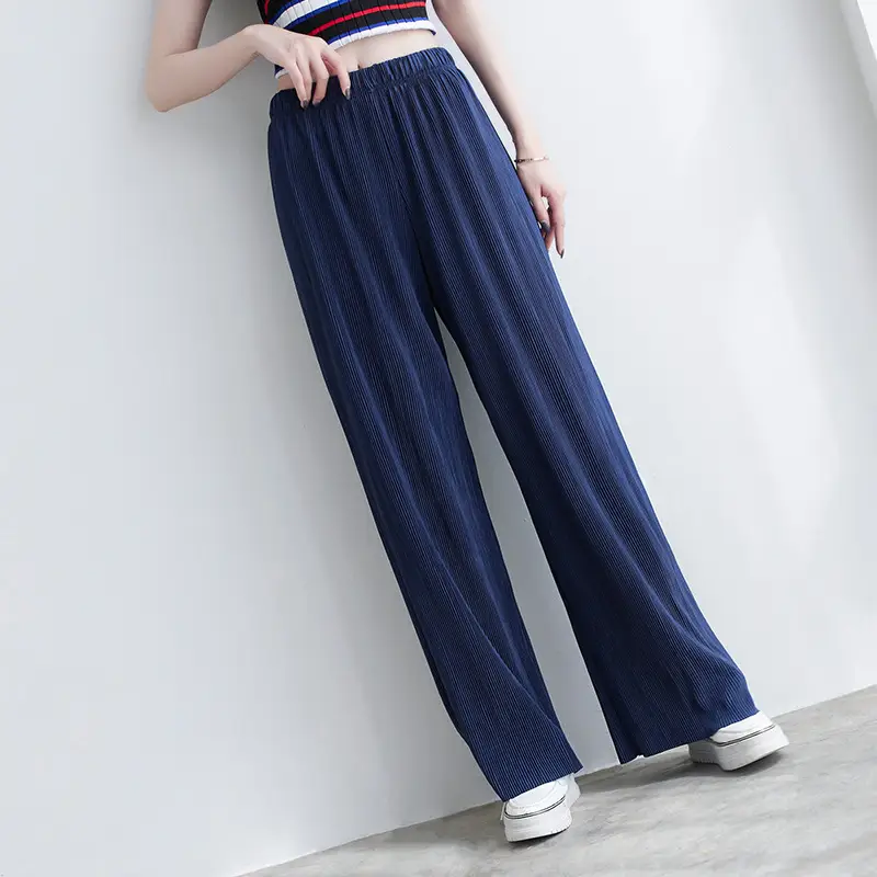 Purple Loose Women's Wide Leg Pants Casual Korean Style - Image 9
