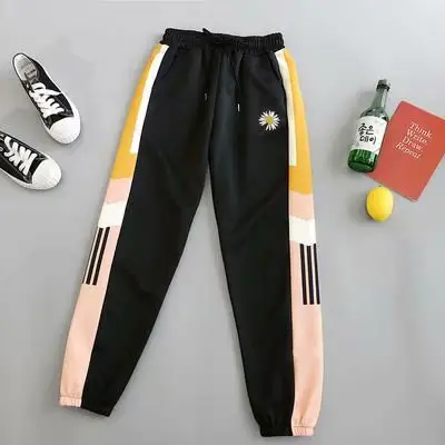 Women Black Hip Hop Leg Harem Pants Slim Fit - Image 4