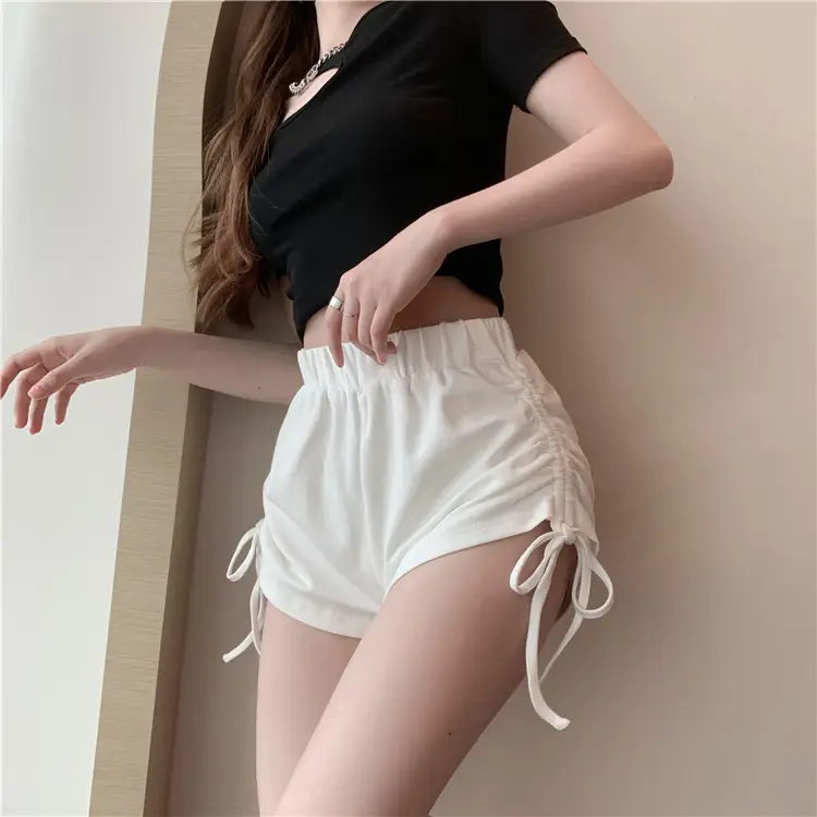 White Drawstring Shorts for Women Summer Wear — feature 13