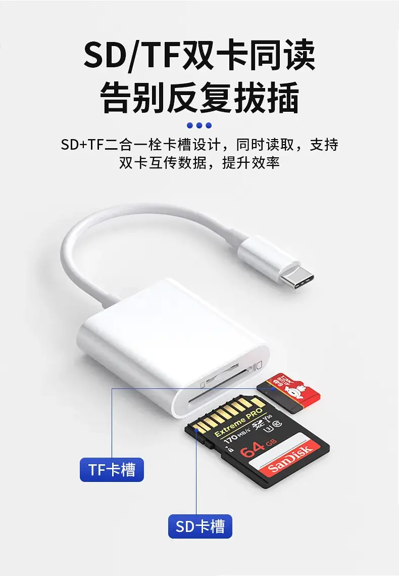 Type-C to SD OTG Card Reader for Mobile Phones — feature 7