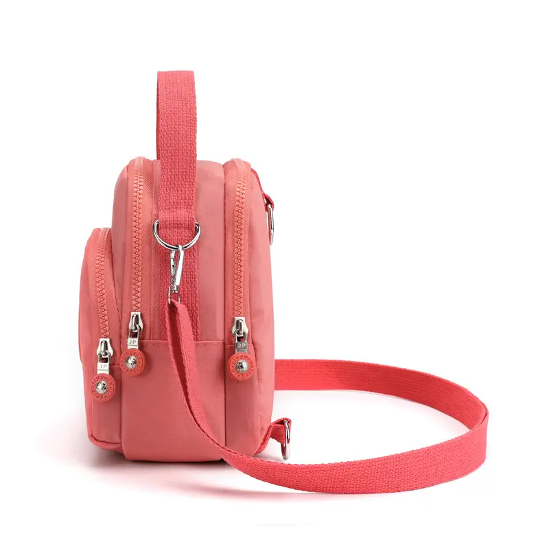 Women's Black Crossbody Shoulder Bag with Adjustable Strap - Image 9