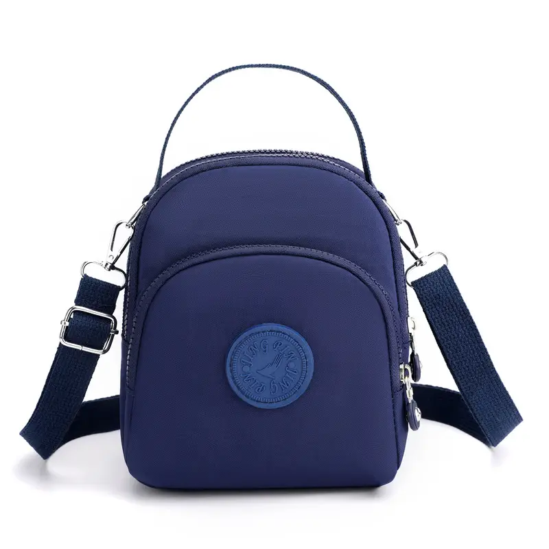 Women's Black Crossbody Shoulder Bag with Adjustable Strap - Image 2