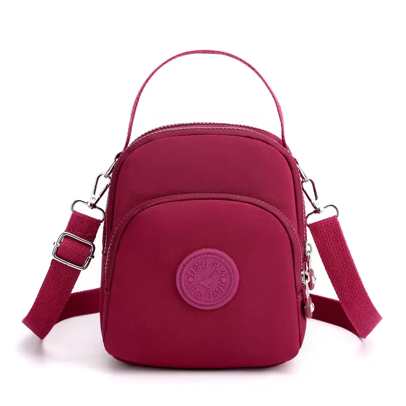 Women's Black Crossbody Shoulder Bag with Adjustable Strap - Image 6