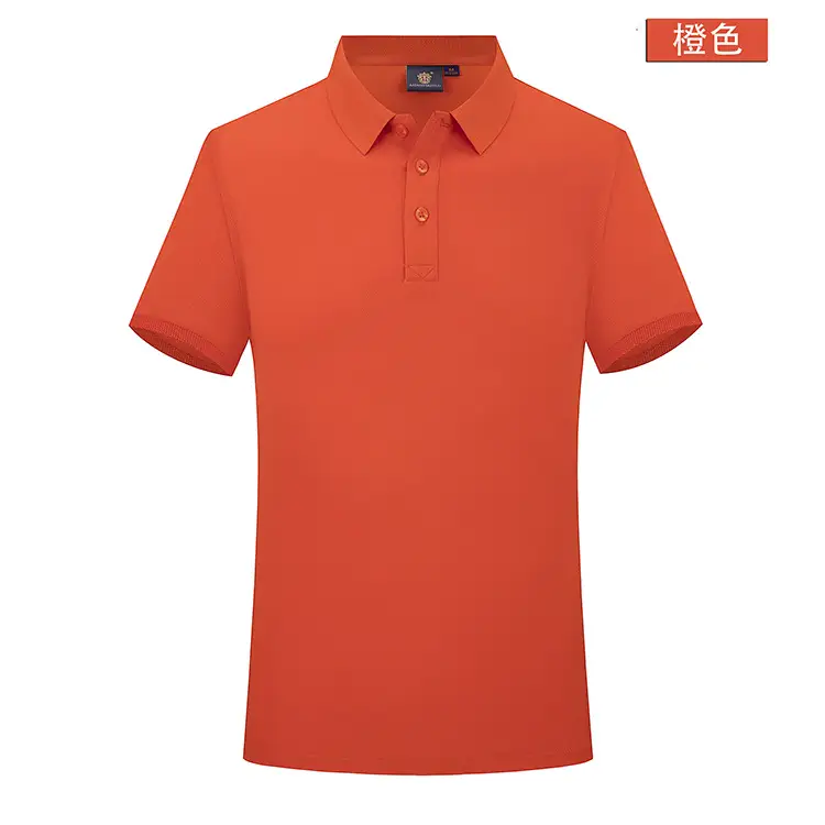 Men Blue Polo Shirt Button Collar Office Wear - Image 11
