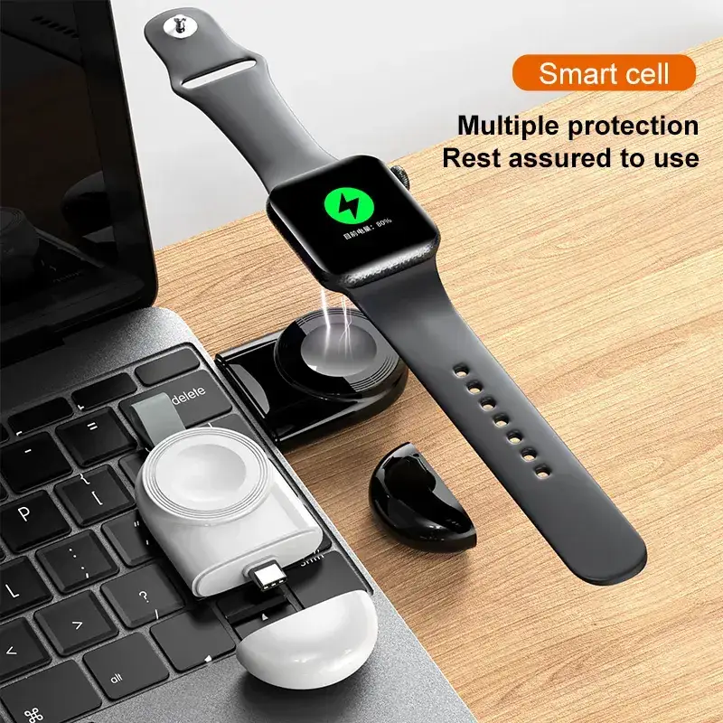 Apple Watch Wireless Charging Case for 1-7 Gen