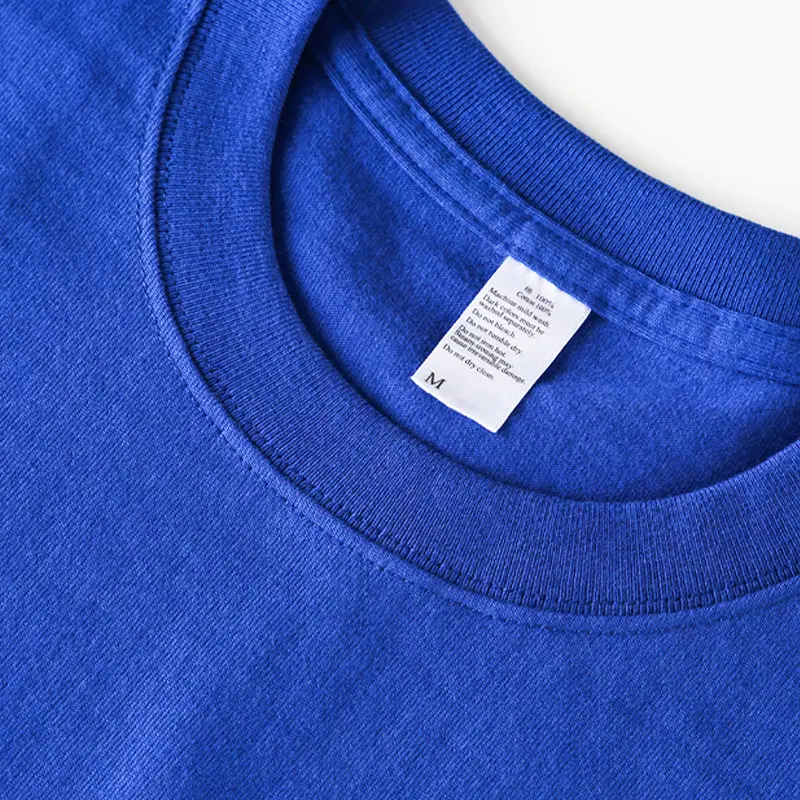 Klein Blue Cotton Round Neck T-Shirt M - Image 5