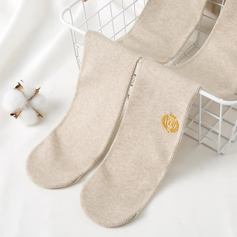 White Korean Style Girls' Cotton Pantyhose Bottoming Pants - Image 4