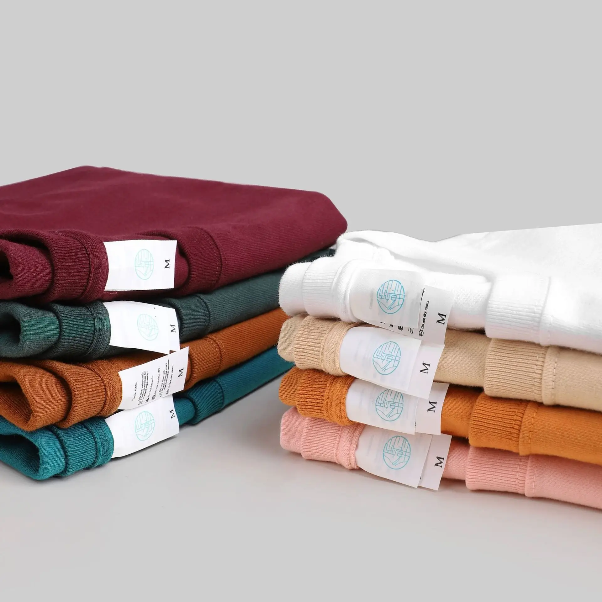 270g Cotton T-Shirt Men Women Spring Summer Loose White Base - Image 18