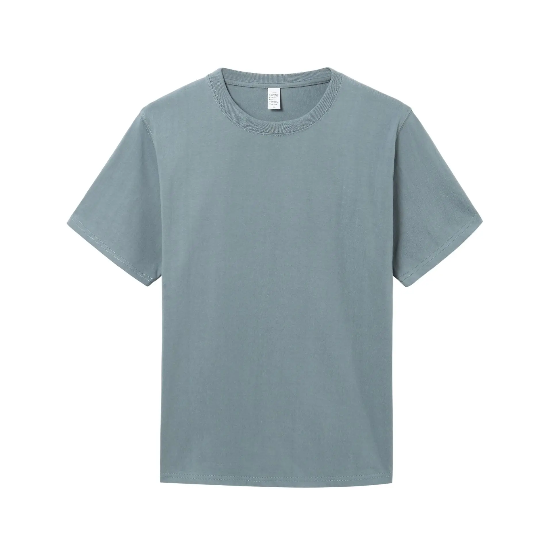 270g Cotton T-Shirt Men Women Spring Summer Loose White Base - Image 14