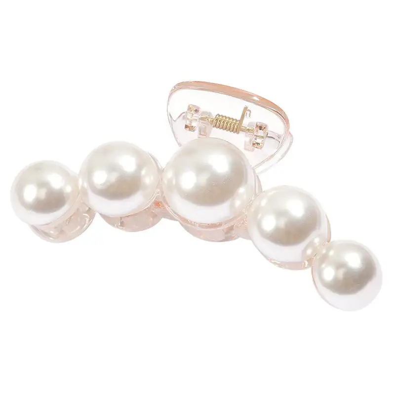 Elegant Pearl Clip Hairpin with Metal Clamp - Image 157
