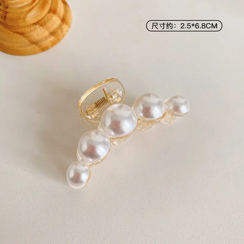 Elegant Pearl Clip Hairpin with Metal Clamp - Image 22