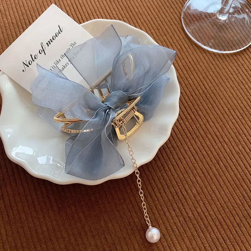 Elegant Pearl Clip Hairpin with Metal Clamp - Image 25