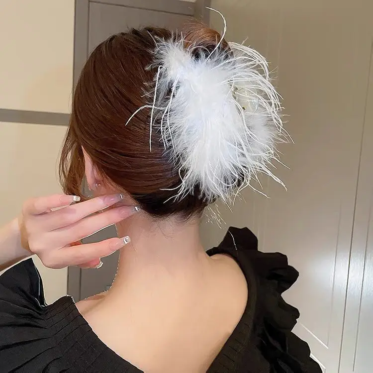 Elegant Pearl Clip Hairpin with Metal Clamp - Image 43