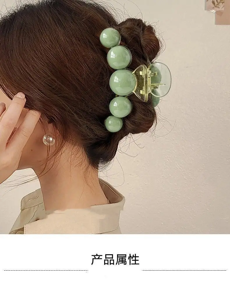 Elegant Pearl Clip Hairpin with Metal Clamp - Image 56