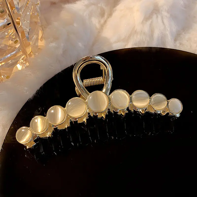 Elegant Pearl Clip Hairpin with Metal Clamp - Image 86