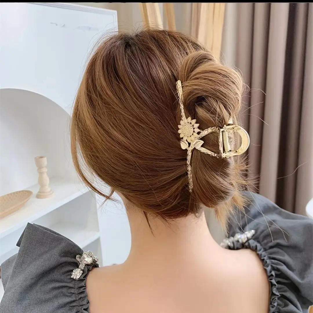 Elegant Pearl Clip Hairpin with Metal Clamp - Image 87