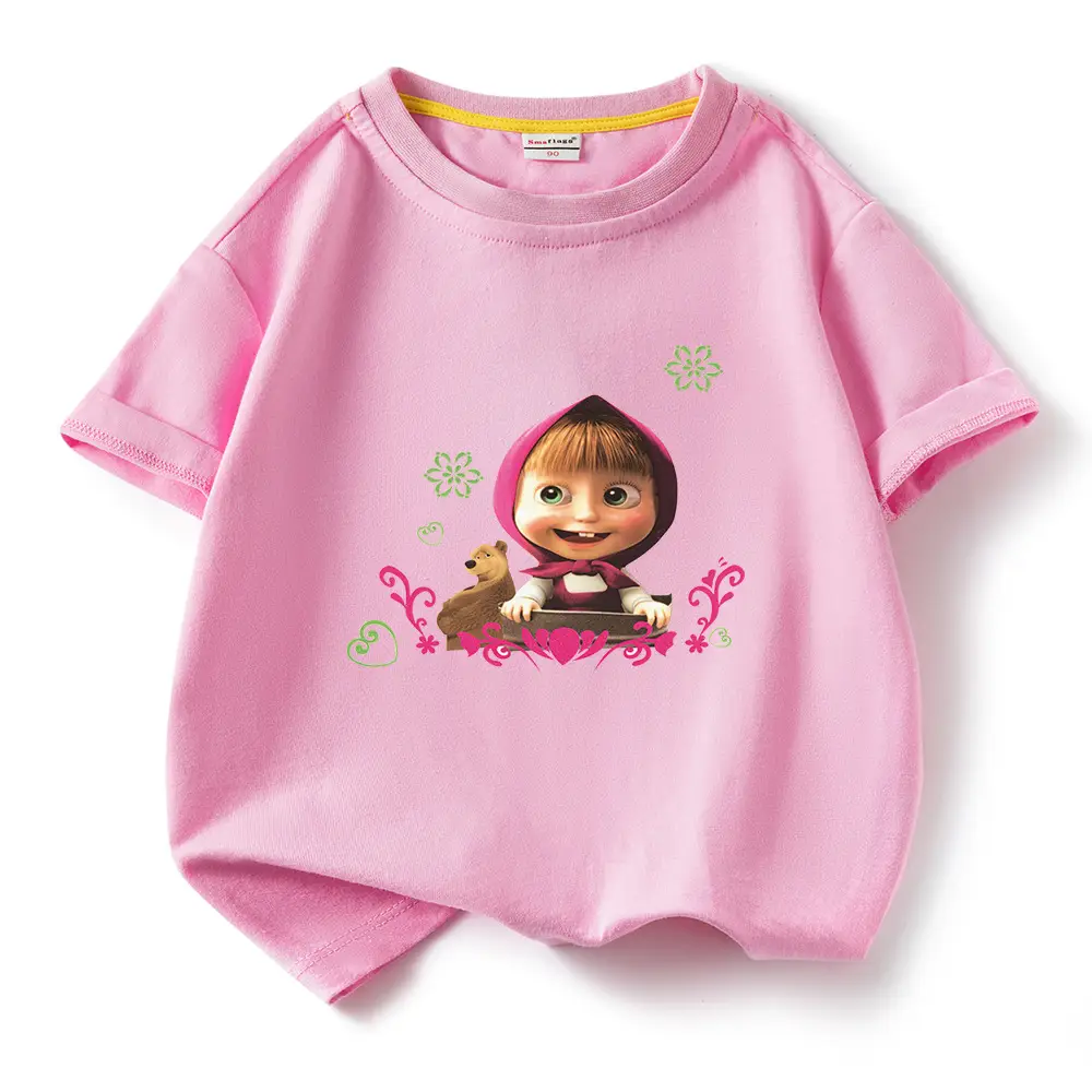 Blue Cartoon Kids T-Shirt Short Sleeve Cotton 2022 - Image 2