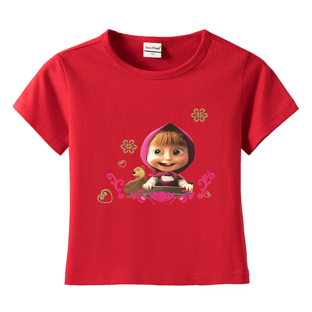 Blue Cartoon Kids T-Shirt Short Sleeve Cotton 2022 - Image 20