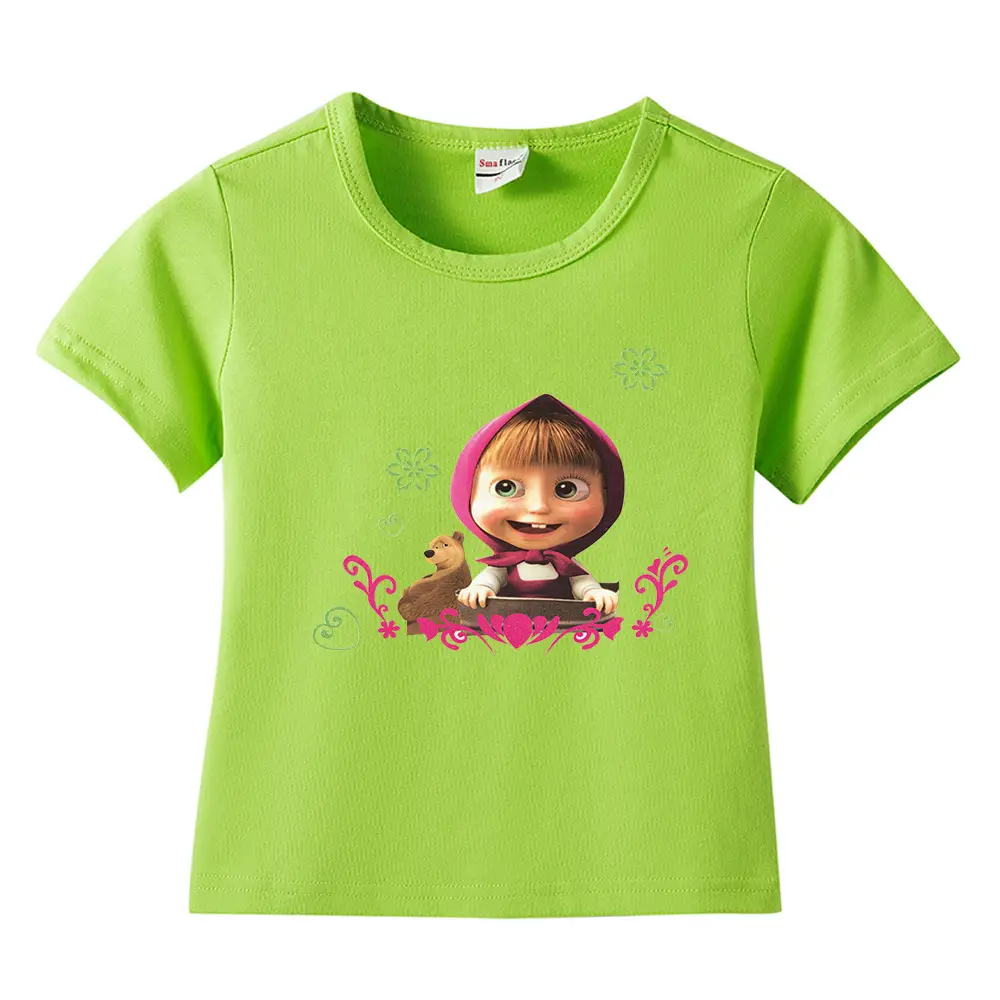 Blue Cartoon Kids T-Shirt Short Sleeve Cotton 2022 - Image 23