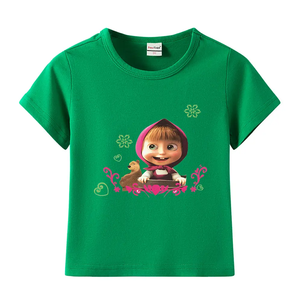 Blue Cartoon Kids T-Shirt Short Sleeve Cotton 2022 - Image 24