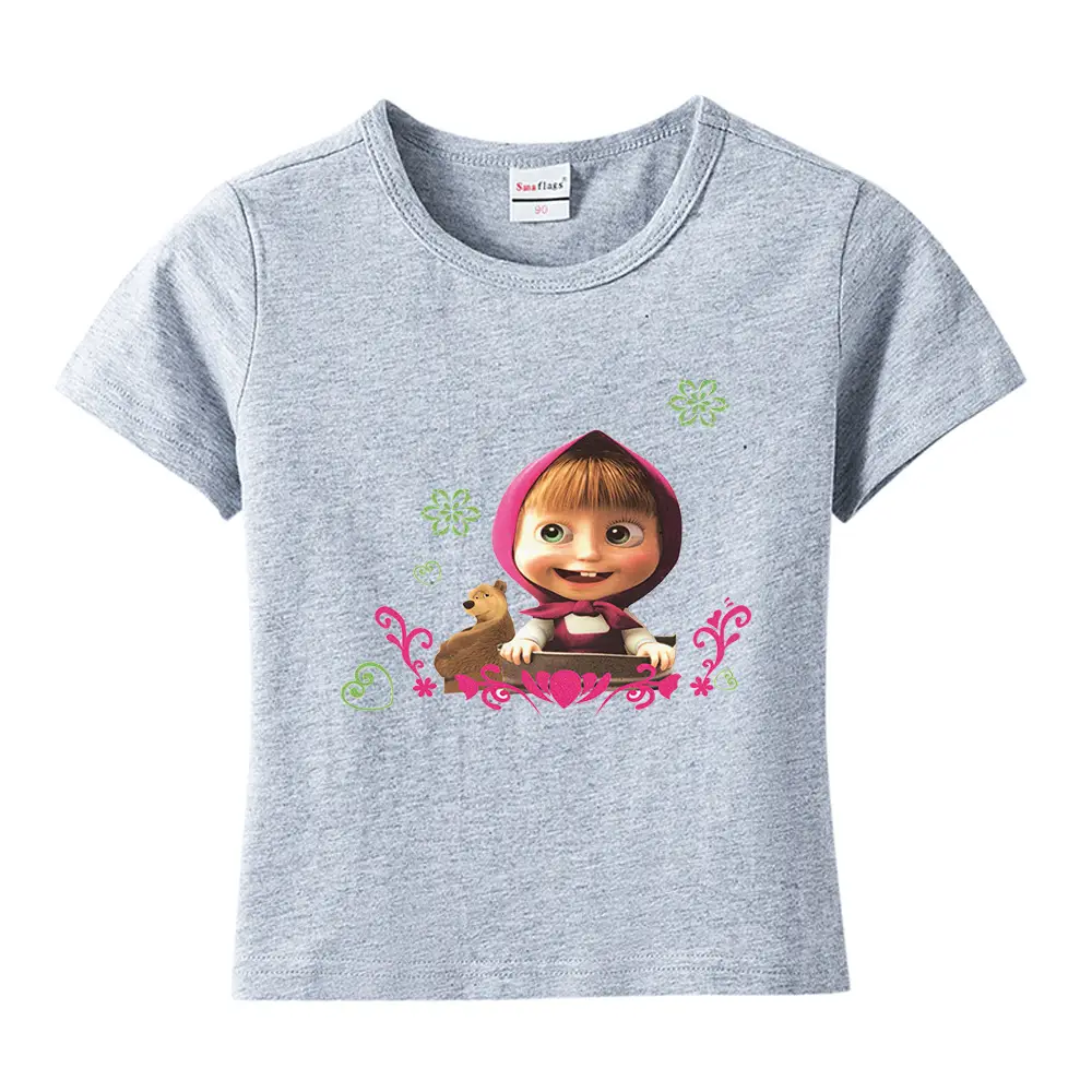 Blue Cartoon Kids T-Shirt Short Sleeve Cotton 2022 - Image 29