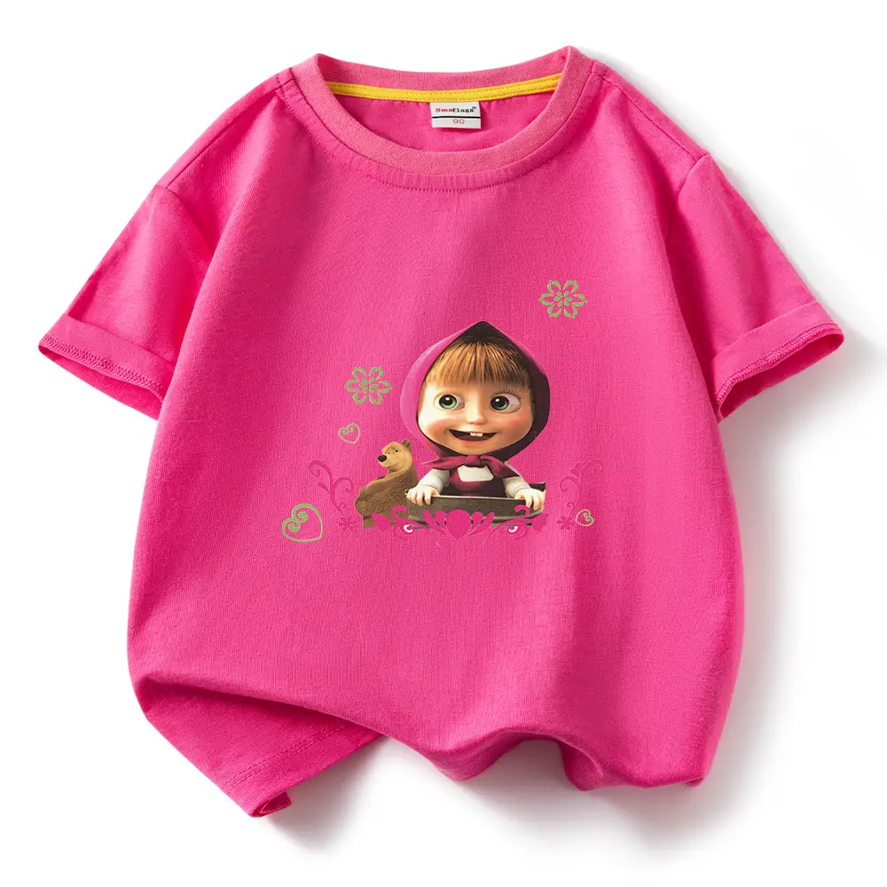 Blue Cartoon Kids T-Shirt Short Sleeve Cotton 2022 - Image 3