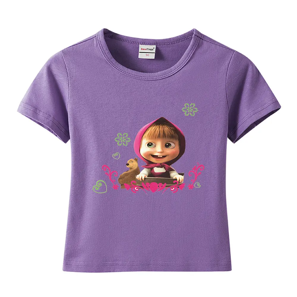 Blue Cartoon Kids T-Shirt Short Sleeve Cotton 2022 - Image 30