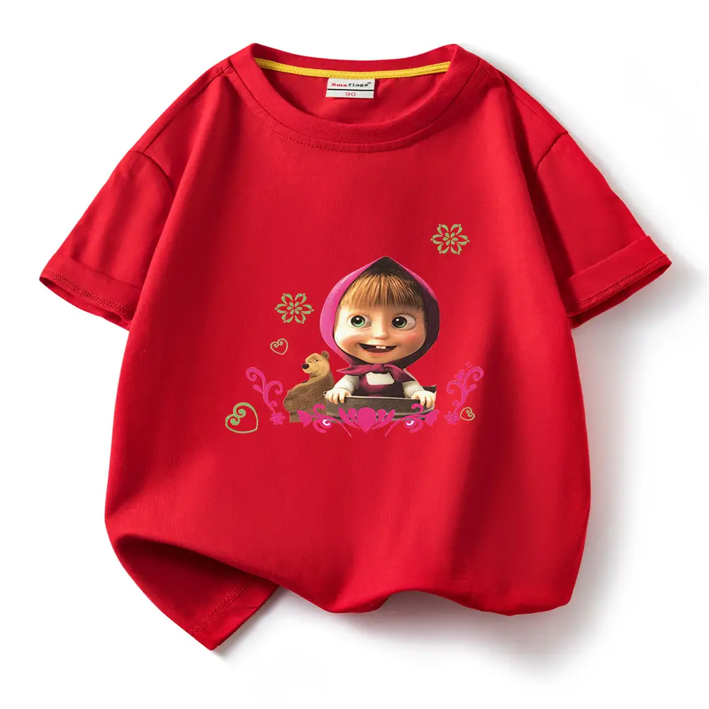 Blue Cartoon Kids T-Shirt Short Sleeve Cotton 2022 - Image 4