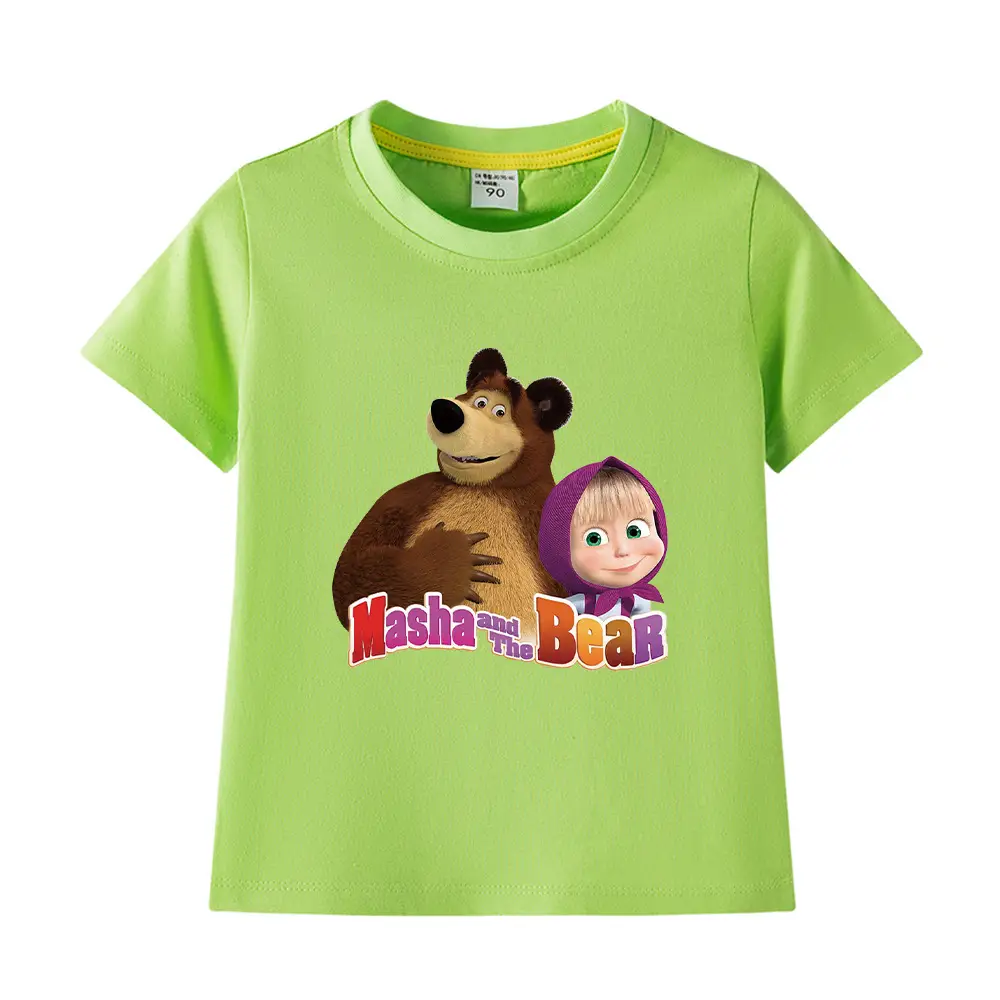 Nash and Bear Cartoon T-Shirt Purple Kids Cotton