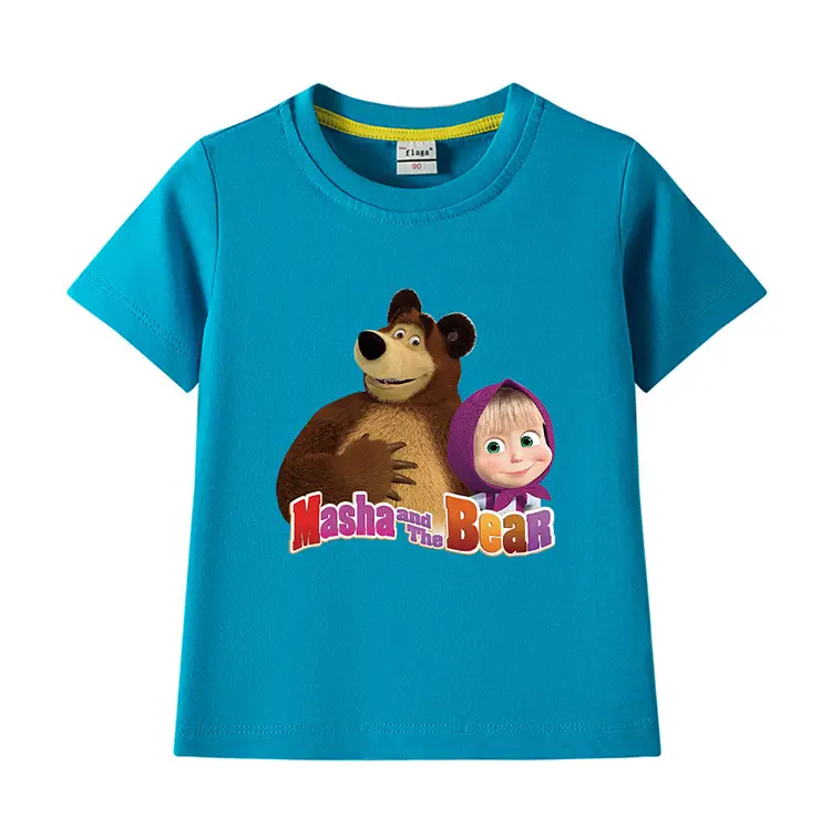 Nash and Bear Cartoon T-Shirt Purple Kids Cotton — feature 11