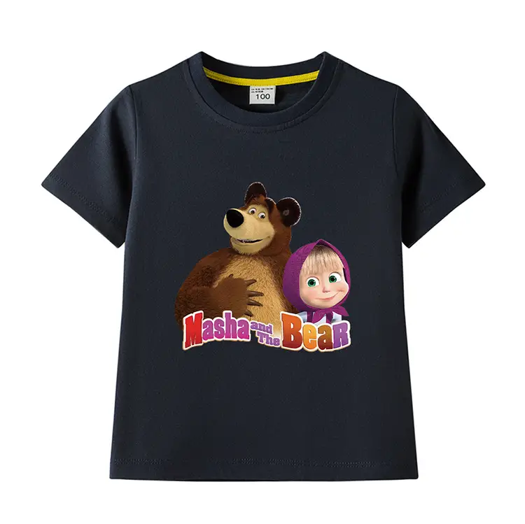 Nash and Bear Cartoon T-Shirt Purple Kids Cotton — feature 18