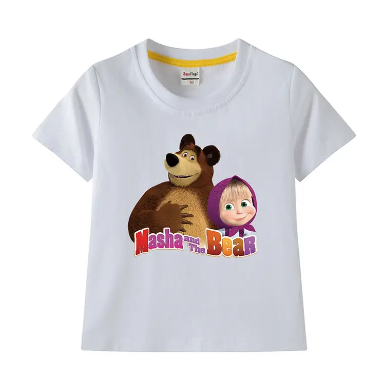 Nash and Bear Cartoon T-Shirt Purple Kids Cotton — feature 2