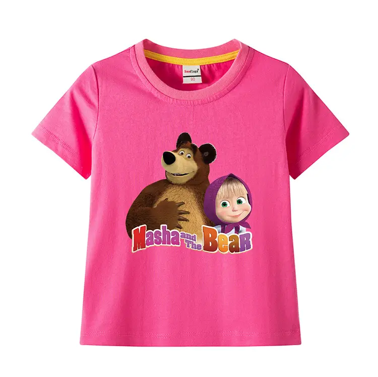 Nash and Bear Cartoon T-Shirt Purple Kids Cotton — feature 4