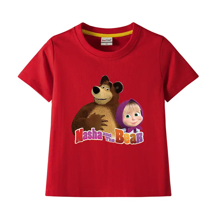 Nash and Bear Cartoon T-Shirt Purple Kids Cotton — feature 5