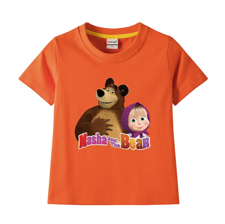 Nash and Bear Cartoon T-Shirt Purple Kids Cotton — feature 6