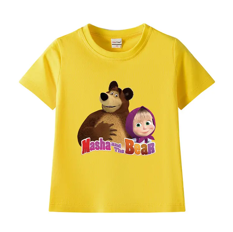 Nash and Bear Cartoon T-Shirt Purple Kids Cotton — feature 7
